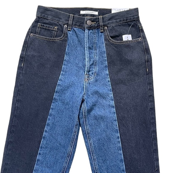 PacSun Women’s Eco Colorblocked Ultra High Waisted Slim Fit Jeans Size 26 Cotton - Picture 5 of 11